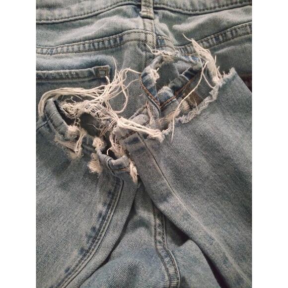 Lucky Brand Medium Wash Distressed Ava Skinny Dark Pocket Jeans Sz 26 - Picture 9 of 10